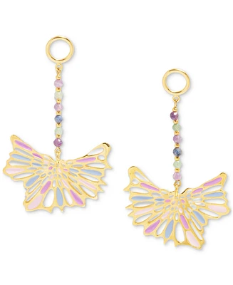 Nectar Nectar New York 18k Gold-Plated Mixed Gemstone Statement Earrings