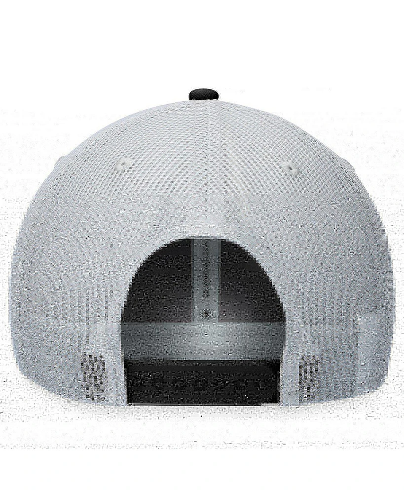 Men's Top of the World Gray, Black Iowa Hawkeyes Aurora Trucker Adjustable Hat