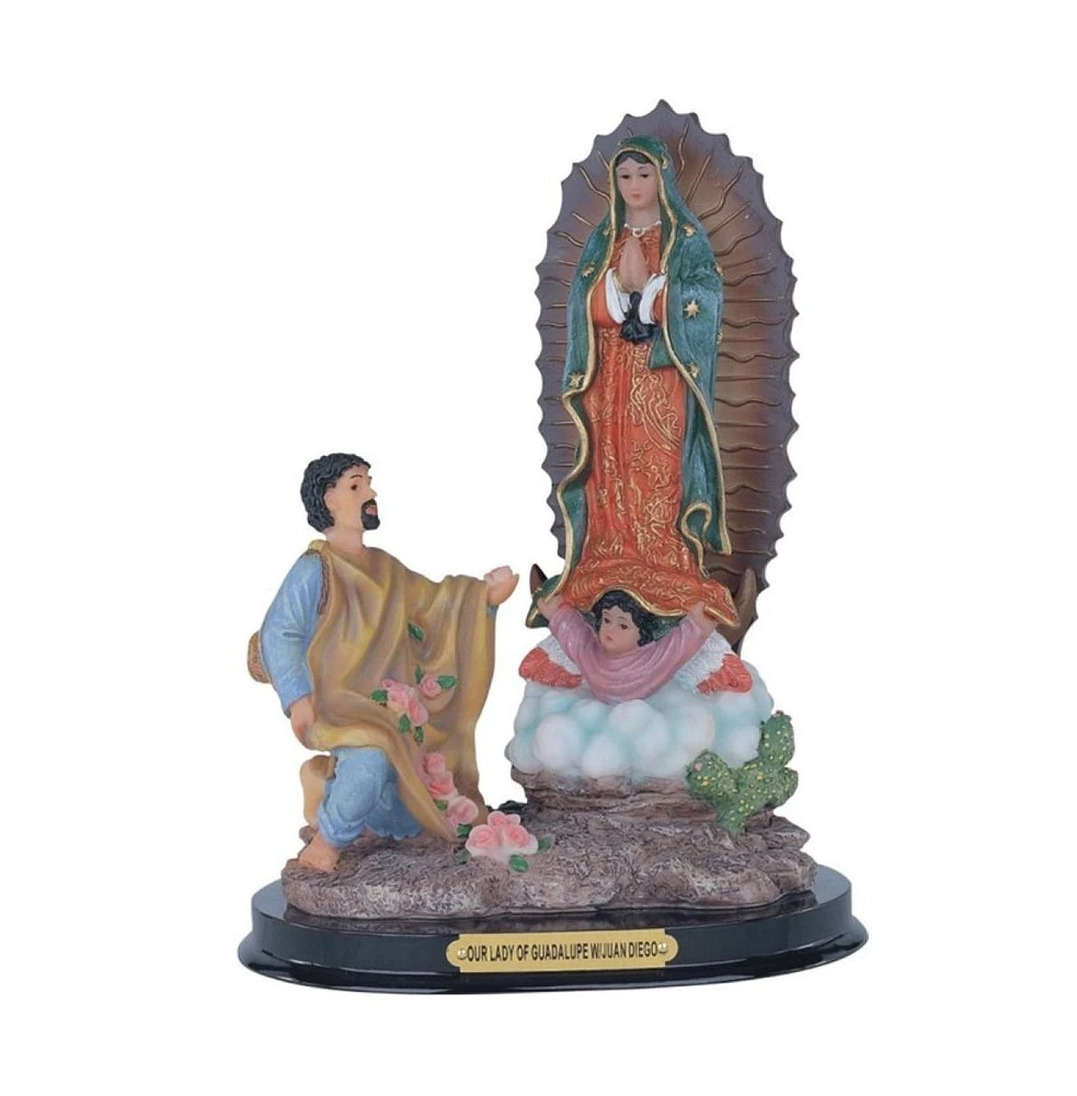 Fc Design 9"H Our Lady of Guadalupe with Saint Juan Diego Holy Figurine Religious Decoration Home Decor Perfect Gift for House Warming, Holidays and B