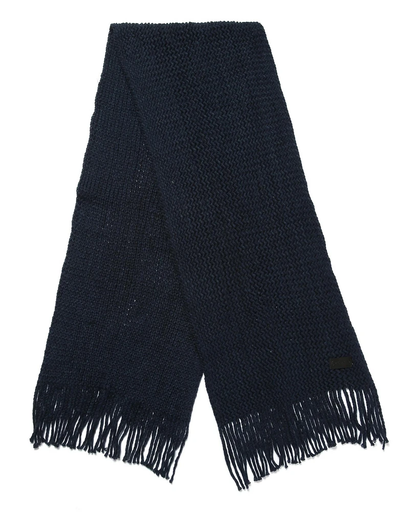 Mio Marino Women Wide Knit Ribbed Scarf