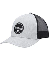 Men's Billabong Gray, Black Walled Trucker Snapback Hat