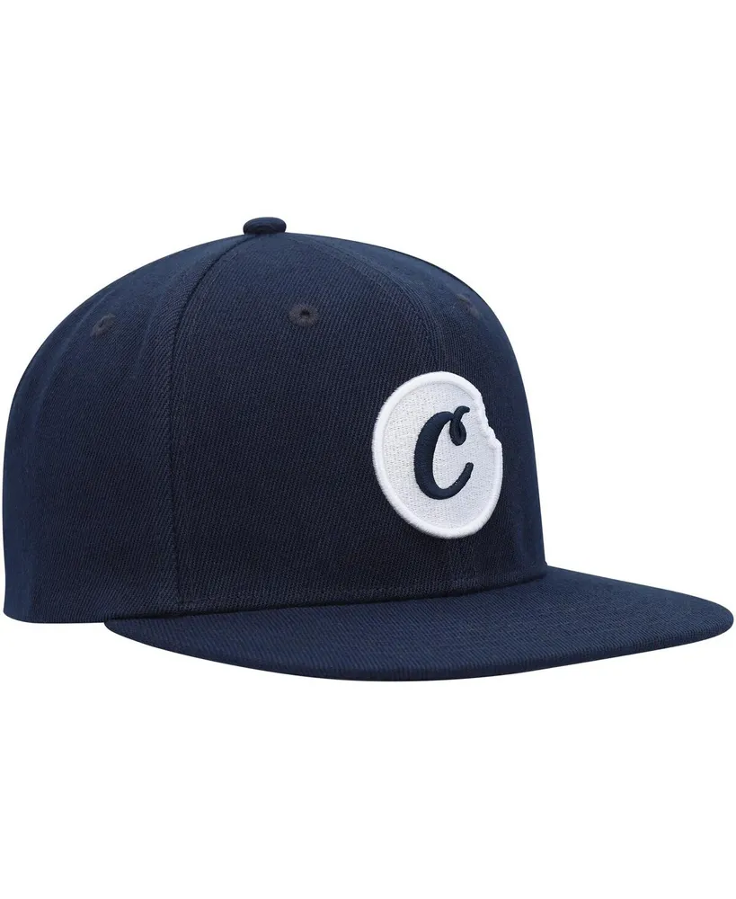 Men's Cookies Navy C-Bite Snapback Hat