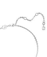 Swarovski Silver-Tone Insigne Crystal Cross Pendant Necklace, 15" + 3" extender