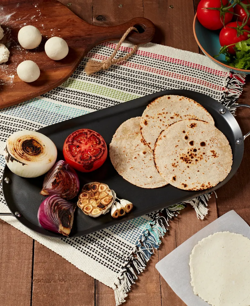 Infuse Latin Aluminum 15.75" x 7.75" Oval Comal