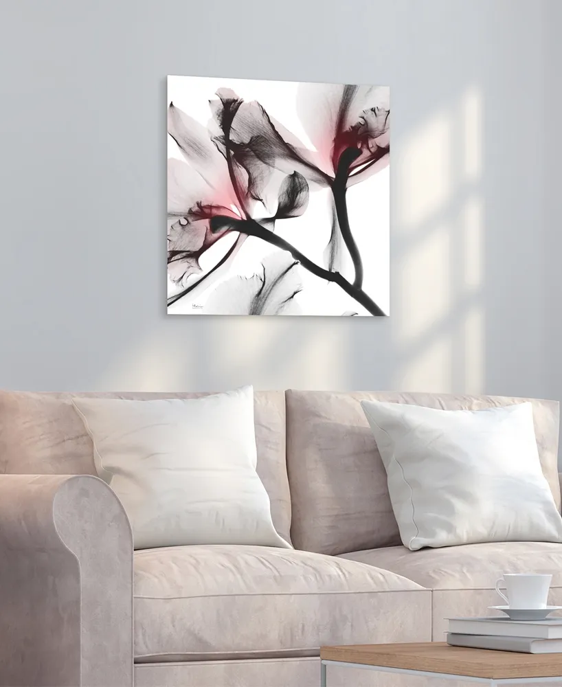 Empire Art Direct "Coral Luster 2" Frameless Free Floating Tempered Glass Panel Graphic Wall Art, 24" x 24" x 0.2"