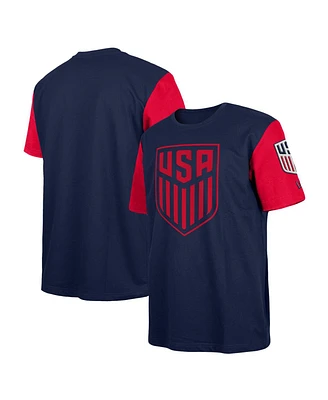 Men's 5th & Ocean by New Era Navy Usmnt Athleisure Heavy Jersey T-shirt