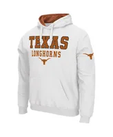 Men's Colosseum White Texas Longhorns Sunrise Pullover Hoodie