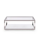 Jasper 48" Glass Coffee Table