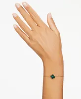Swarovski Gold-Tone Idyllia Green Crystal Bracelet