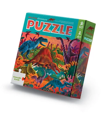 Crocodile Creek Dazzling Dinosaurs Holographic Foil Puzzle, 60 Pieces