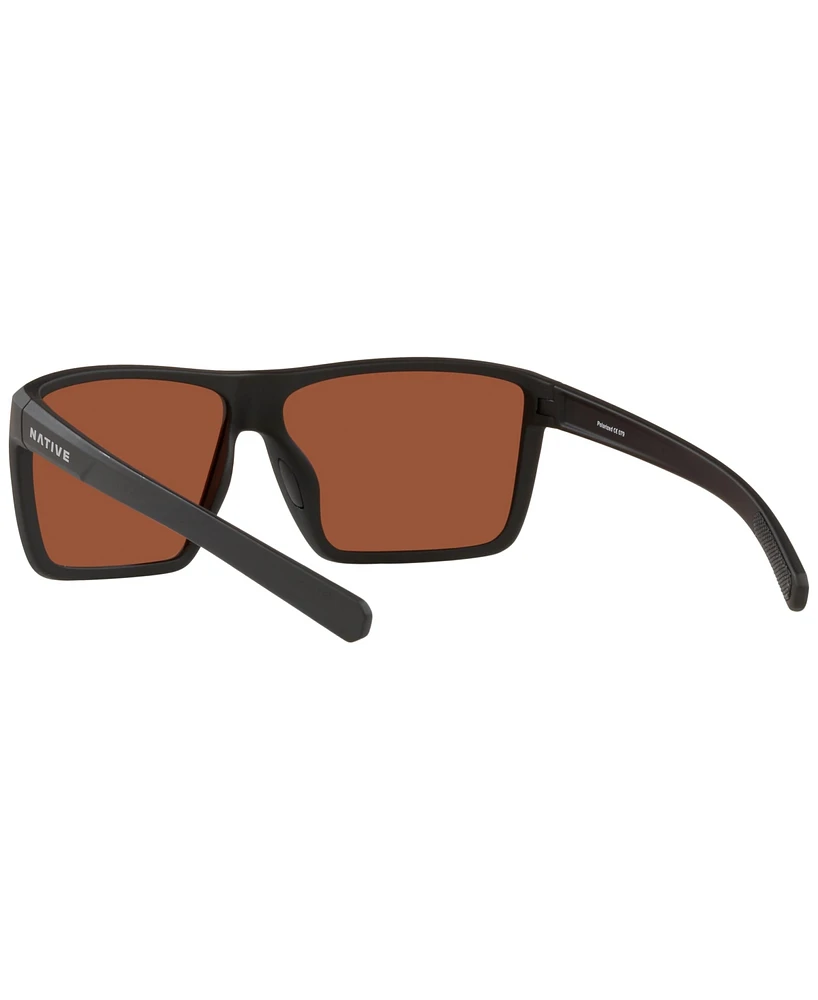 Native Men's Wells Xl Polarized Sunglasses, Mirror XD9023