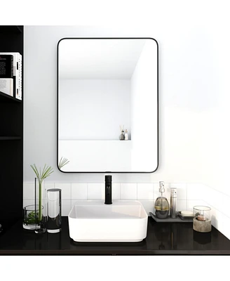 24 X 32 Inch Bathroom Mirror Aluminum Frame