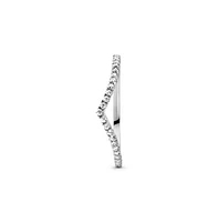 Pandora Cubic Zirconia Timeless Sparkling Wishbone Ring