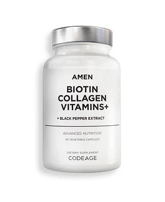 Amen Biotin Collagen Vitamins+ 10,000 mcg Biotin Supplement