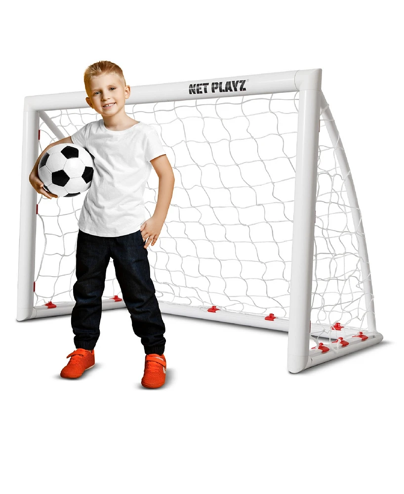 Net Playz Backyard Soccer Goal, Soccer Net, High-Strength, Fast Set-Up Weather-Resistant, 4' x 3'