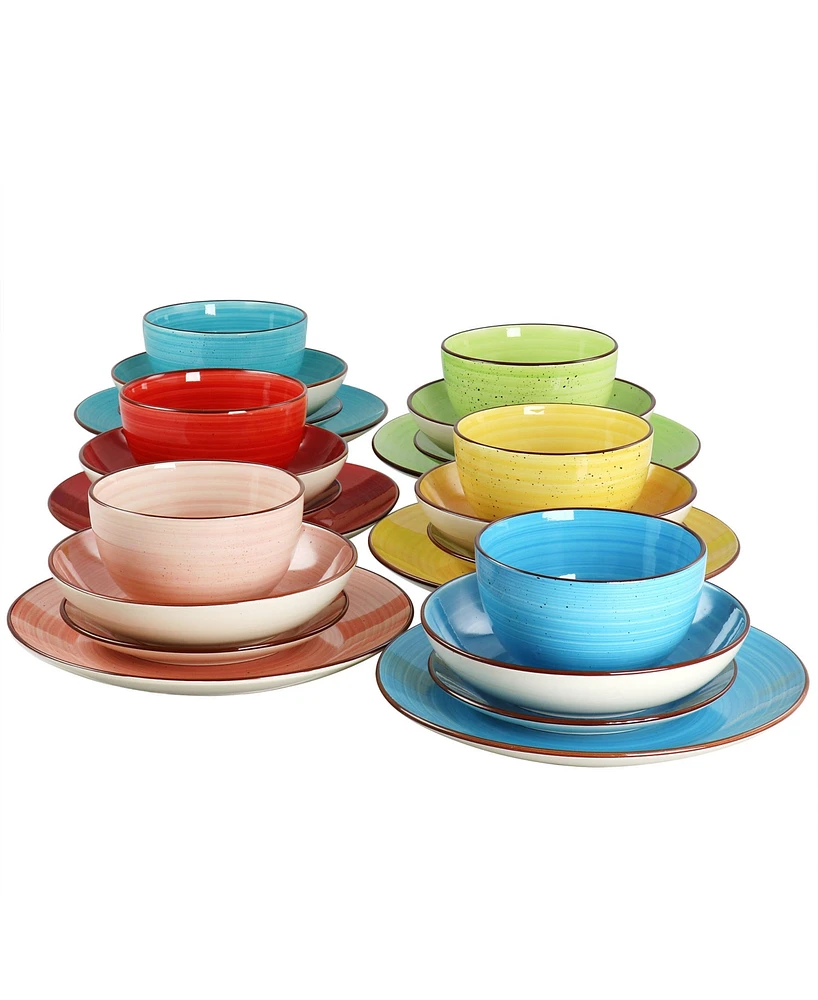 Elama Sebastian 24 Pc. Dinnerware Set, Service for 6