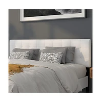 Quilted Tufted King Upholstered Headboard