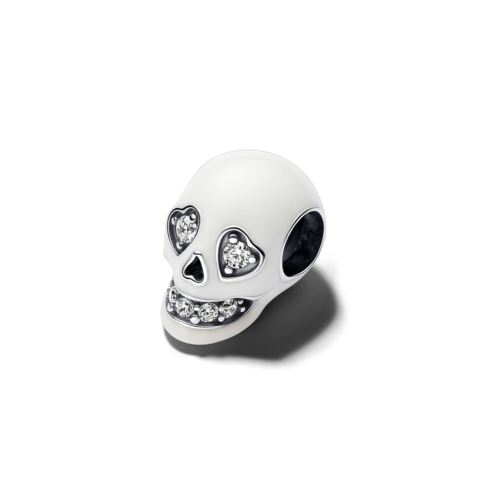 Pandora Sterling Silver Glow-in-The-Dark Skull Charm