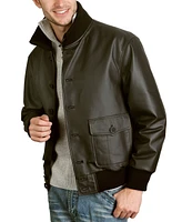 Landing Leathers Men A-1 Leather Flight Bomber Jacket