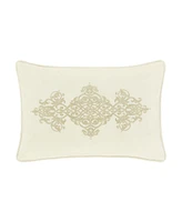 J Queen New York Noelle Boudoir Embellished Decorative Pillow, 15" x 22"