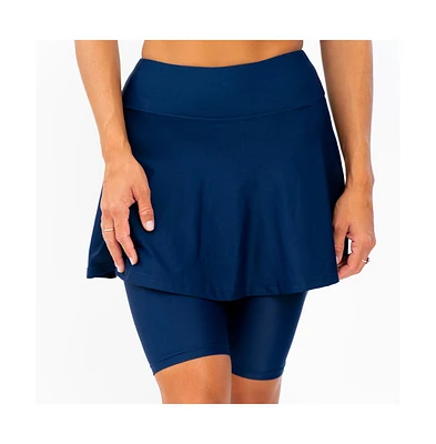Calypsa Women's Midi Swim Skort