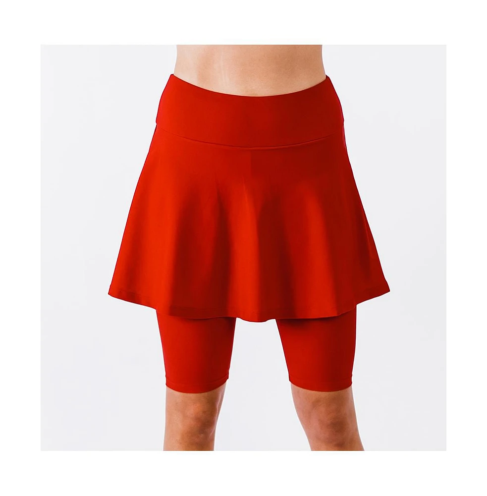 Calypsa Women's Midi Swim Skort