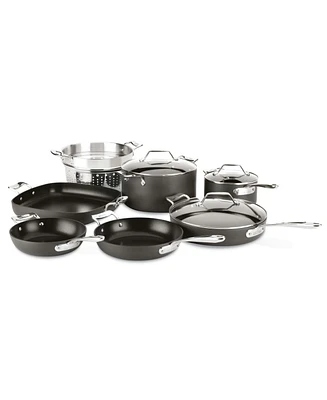 All-Clad Essentials Hard Anodized Nonstick Cookware Set, 10 piece
