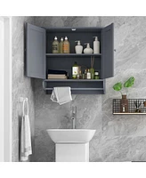 Wall Mounted Bathroom Medicine Cabinet Storage Cupboard
