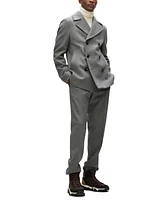 Boss by Hugo Boss Men's Double-Breasted Closure Slim-Fit Coat