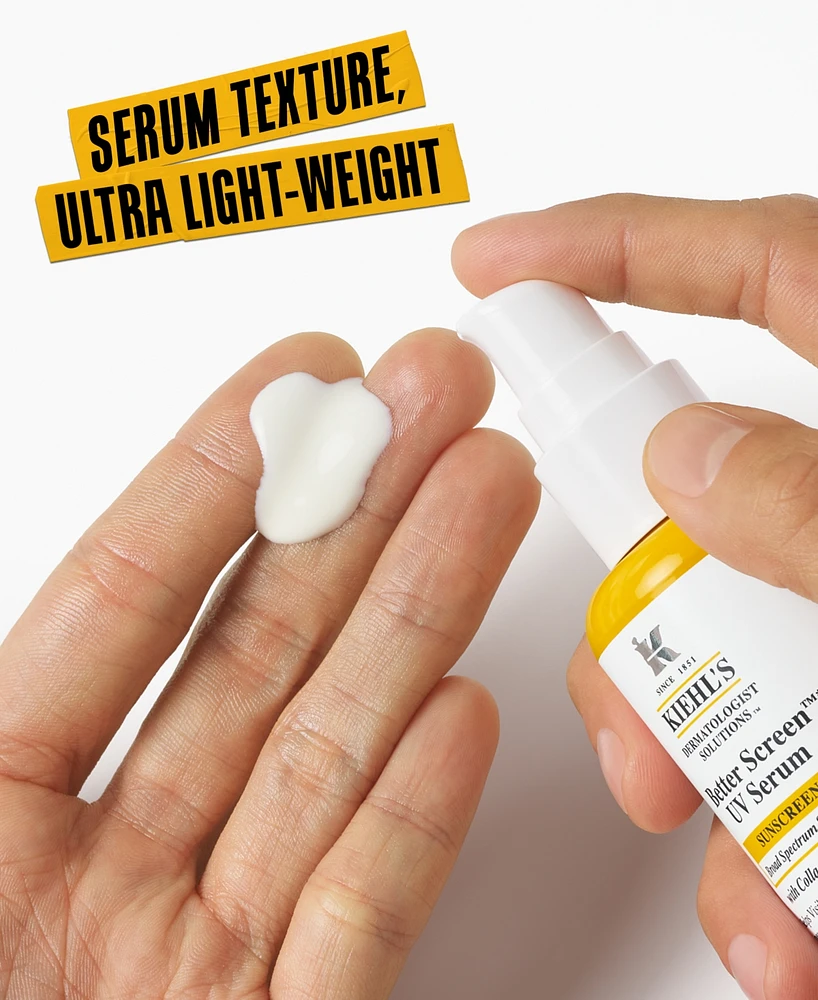 Kiehl's Since 1851 Better Screen Uv Serum Spf 50+ With Collagen Peptide