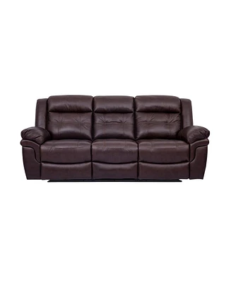 Marcel 91" Leather in Manual Reclining Sofa