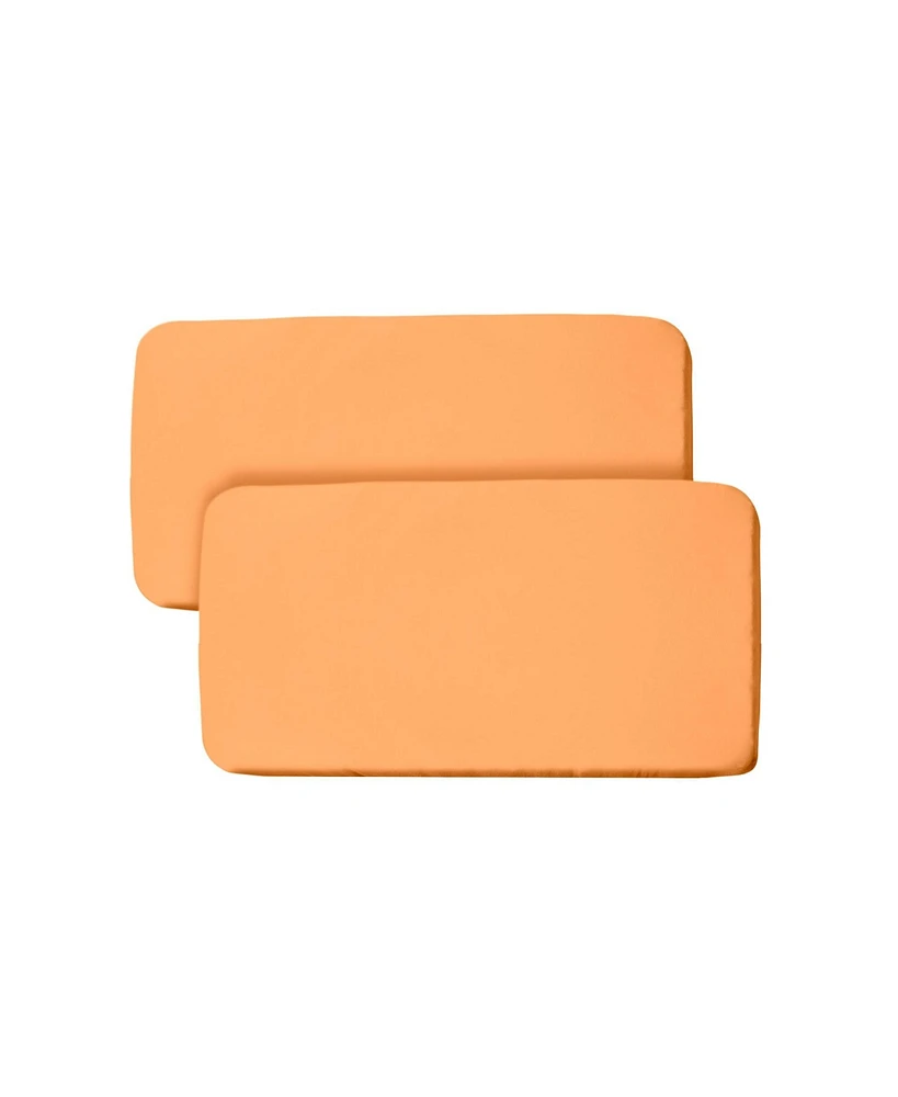 Breathable Baby All-in-One Fitted Sheet & Waterproof Cover for 33" x 15" Bassinet Mattress (2-Pack)