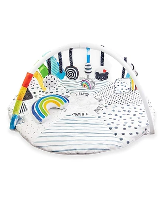 Sassy Stem Developmental Sensory Tummy Time Activity Baby Play Mat, Ultra Plush