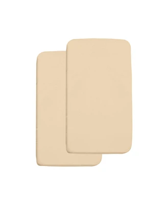 BreathableBaby All-in-One Fitted Sheet & Waterproof Cover for 36" x 18" Cradle Mattress (2-Pack)
