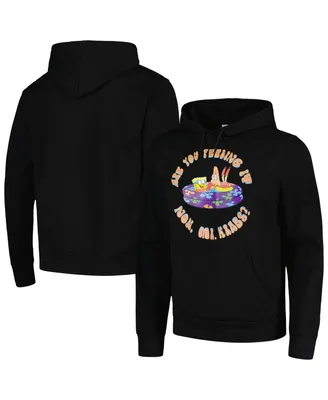 Men's and Women's Black SpongeBob SquarePants Team Up Pullover Hoodie