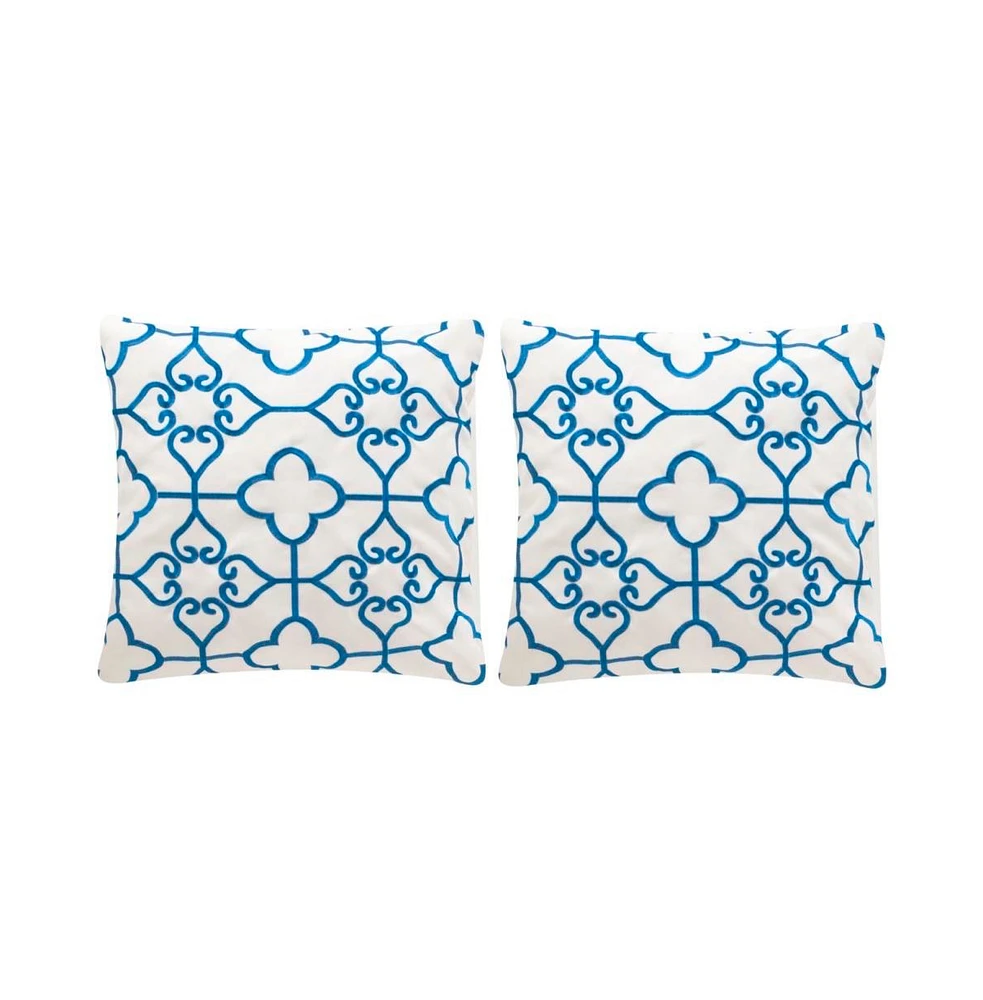 Safavieh Indoor/Outdoor Nadia 20" x Pillow (Set of 2)