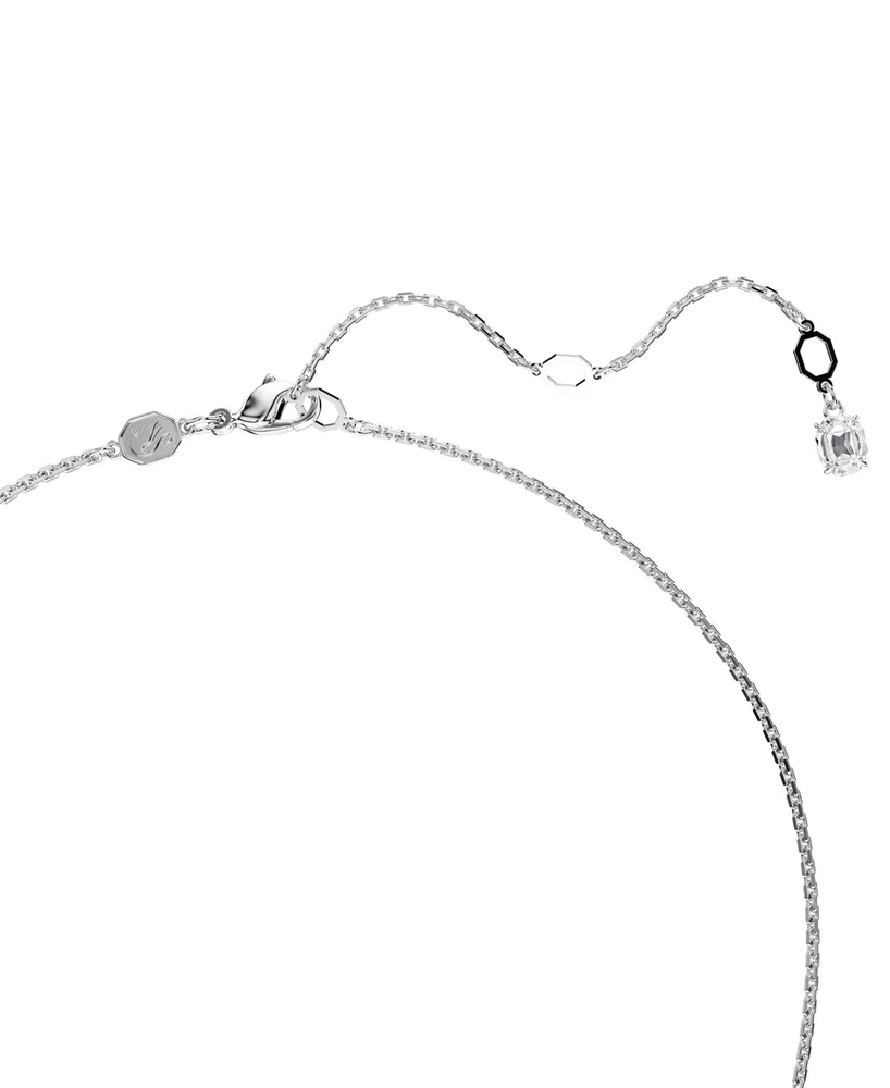Swarovski Rhodium-Plated Mixed Crystal Infinity Pendant Necklace, 15" + 2-3/4" extender