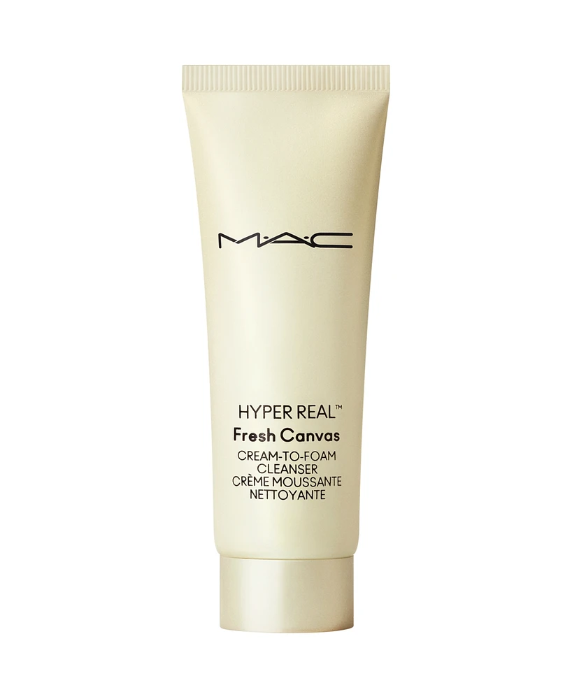 Mac Hyper Real Fresh Canvas Cream-To-Foam Cleanser, 1 oz.