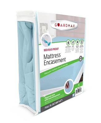 Waterproof Zippered Mattress Encasement - Full Xl Size (9-11 Deep) - Grey