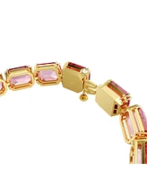 Swarovski Octagon Cut, Pink, Gold-Tone Millennia Bracelet