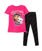 Gabby's Dollhouse Toddler Girls Dreamworks Gabbys Pandy Paws T-Shirt and Leggings Outfit Set