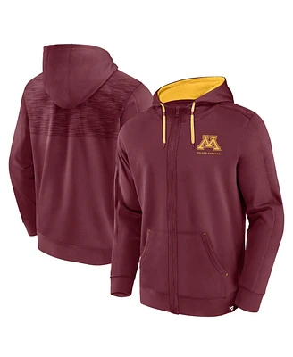 Men's Fanatics Maroon Minnesota Golden Gophers Power Index Full-Zip Hoodie