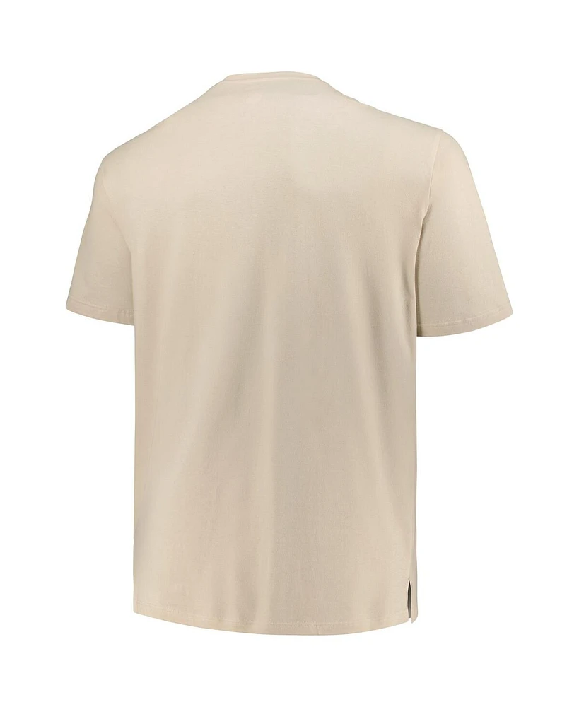Men's New Era Cream England Patriots Third Down Big and Tall Historic T-shirt