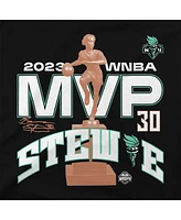 Men's and Women's Stadium Essentials Breanna Stewart Black New York Liberty 2023 Wnba Mvp T-shirt