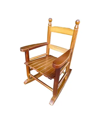 Children's Rocking Oak Chair- Indoor Or Outdoor - Suitable For Kids-Durable