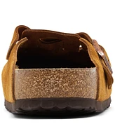 Birkenstock Men's Boston Soft Footbed Suede Leather Clogs from Finish Line