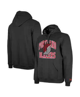 Men's and Women's New Era Black Portland Trail Blazers 2023/24 Season Tip-Off Edition Pullover Hoodie