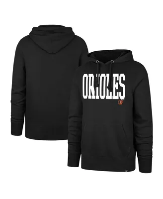 Men's '47 Brand Black Baltimore Orioles Dime Headline Pullover Hoodie