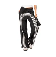 Women's Wide striped nylon track pants