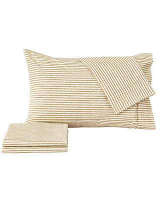Premium Comforts Striped Wrinkle Resistant Microfiber 4-Pc. Sheet Set, King - Stripe